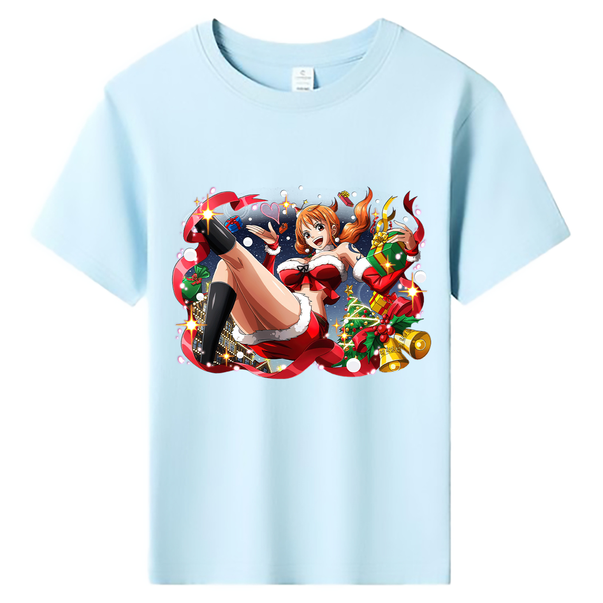 （画像用） ワンピース ナミ ONE PIECE Nami 綿100％キッズTシャツ（フロントプリント）